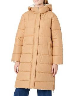 TOM TAILOR Damen Wende Puffermantel 1032493, 27841 - Soft Light Camel, M von TOM TAILOR