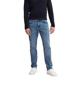 TOM TAILOR Herren 1032793 Josh Regular Slim Jeans Mit Freefit®-Stretch, 10118 - Used Light Stone Blue Denim, 40W / 34L EU von TOM TAILOR