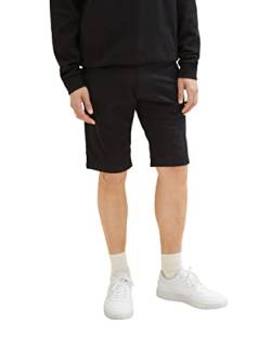 TOM TAILOR Herren 1035037 Slim Chino Bermuda Shorts mit Stretch, 29999 - Black, 40 von TOM TAILOR