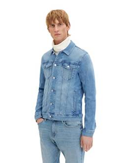 TOM TAILOR Herren 1035658 Jeansjacke, 10280 - Light Stone Wash Denim, L von TOM TAILOR