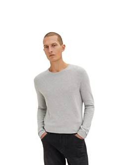 TOM TAILOR Herren 1035762 Pullover, 14427-Light Soft Grey Melange, XXL von TOM TAILOR