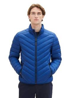 TOM TAILOR Herren 1036073 Lightweight Steppjacke mit Stehkragen, 19168-hockey Blue, XL von TOM TAILOR