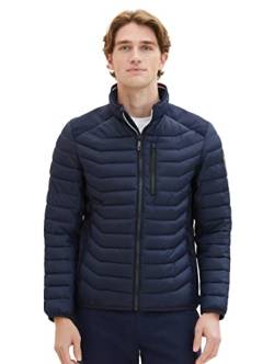 TOM TAILOR Herren 1036075 Hybrid Steppjacke mit Stehkragen, 10668-sky Captain Blue, XXL von TOM TAILOR