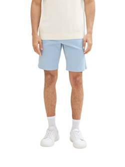 TOM TAILOR Herren 1036309 Slim Chino Bermuda Shorts mit Stretch, 17550-Soft Powder Blue, 29 von TOM TAILOR