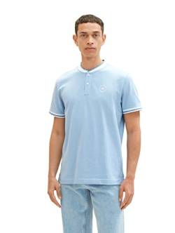 TOM TAILOR Herren 1036325 Poloshirt, 31656 - Rainy Sky Blue Two Tone, L von TOM TAILOR