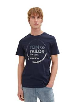 TOM TAILOR Herren 1036952 T-Shirt, 10668 - Sky Captain Blue, M von TOM TAILOR