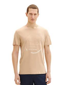 TOM TAILOR Herren 1036952 T-Shirt, 21849 - Caramel Beige, XL von TOM TAILOR