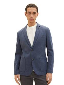 TOM TAILOR Herren 1037183 Sakko, 29115 - Blue Pique Melange, 46 von TOM TAILOR