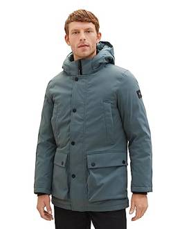 TOM TAILOR Herren 1037347 Arctic Winterpaka mit Abnehmbarer Kapuze, 32506-dusty Dark Teal, XXL von TOM TAILOR