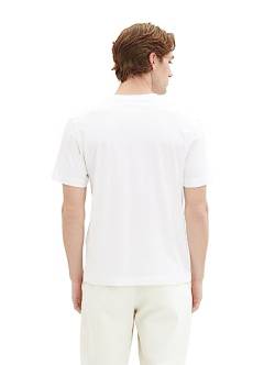 TOM TAILOR Herren 1037741 Doppelpack T-Shirt mit Rundhals-Ausschnitt aus Baumwolle, 20000-White, L (2er Pack) von TOM TAILOR