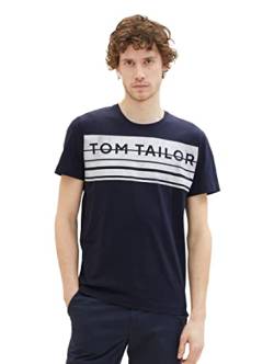 TOM TAILOR Herren 1037988 T-Shirt, 10668 - Sky Captain Blue, M von TOM TAILOR