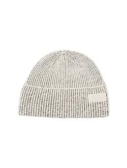 TOM TAILOR Herren 1038516 Beanie Mütze aus Baumwolle, 32742-beige Navy Mouline, OneSize von TOM TAILOR