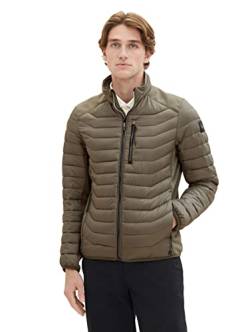 TOM TAILOR Herren 1038606 Hybrid Steppjacke mit Stehkragen, 32097-smokey Olive Green, XXL von TOM TAILOR