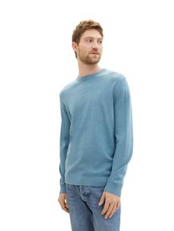 TOM TAILOR Herren 1039805 Pullover, 34138 - Blue Water Melange, S EU von TOM TAILOR