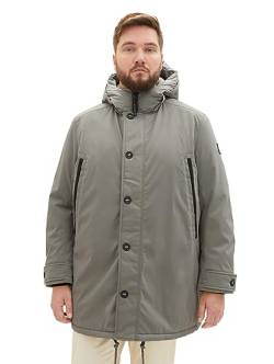 TOM TAILOR Herren 1039931 Casual Winterparka mit Kapuze, 32097-smokey Olive Green, 4XL von TOM TAILOR