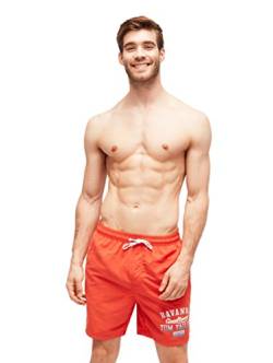 TOM TAILOR Herren Badeshorts Modell Justin (5, Rot) von TOM TAILOR