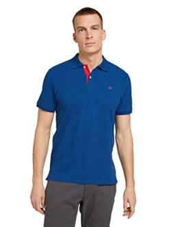 TOM TAILOR Herren Basic Piqué Poloshirt, 11132 - Advanced Blue, M von TOM TAILOR