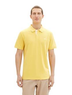 TOM TAILOR Herren Basic Piqué Poloshirt, sunny yellow, M von TOM TAILOR