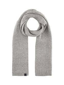 TOM TAILOR Herren Basic Winterschal, Grey Heather Melange, ONESIZE von TOM TAILOR