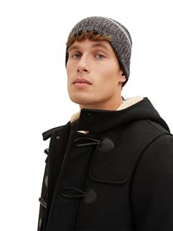 TOM TAILOR Herren Beanie Mütze 1032854, 30490 - Black Grey Mouline, ONESIZE von TOM TAILOR