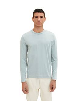 TOM TAILOR Herren Longsleeve T-Shirt 1036176, 28129 - Light Ice Blue, XL von TOM TAILOR