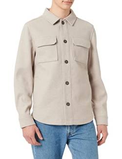 TOM TAILOR Herren Overshirt Jacke 1032499, 30474 - Chinchilla Melange, XL von TOM TAILOR