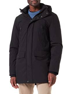 TOM TAILOR Herren Parka mit Kapuze 1033673, 29999 - Black, XXL von TOM TAILOR