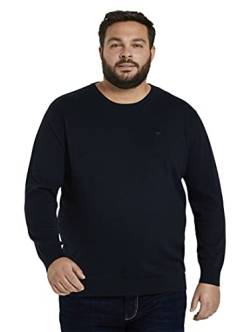 TOM TAILOR Herren Plussize Basic Strickpullover mit Crewneck von TOM TAILOR