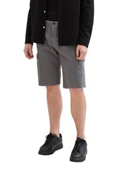 TOM TAILOR Herren Relaxed Fit Cargo Shorts, grey structure print, 32 von TOM TAILOR