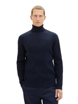 TOM TAILOR Herren Rollkragen-Pullover, sky captain blue, L von TOM TAILOR