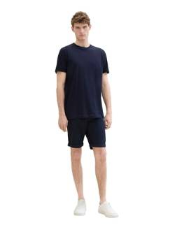 TOM TAILOR Herren Slim Chino Bermuda Shorts mit Stretch, 10668 - Sky Captain Blue, 34 von TOM TAILOR