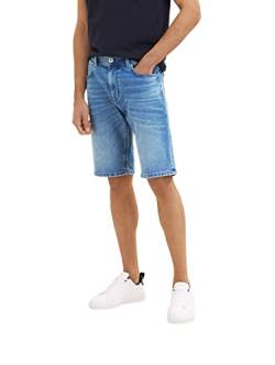 TOM TAILOR Herren Slim Fit Jeans Bermuda Shorts, Blau (10281 - Mid Stone Wash Denim), 30 von TOM TAILOR