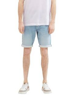 TOM TAILOR Herren Slim Jogg-Jeans Bermuda Shorts mit hohem Stretch, light stone wash denim, 30 von TOM TAILOR