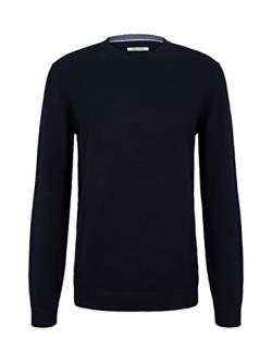 TOM TAILOR Herren Struktur Sweater (M, Blau) von TOM TAILOR