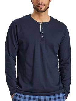 TOM TAILOR Herren T-Shirt blau Uni 1er Pack 48 von TOM TAILOR