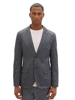 TOM TAILOR Herren Winter Sakko mit Reverskragen, grey melange structure, 48 von TOM TAILOR