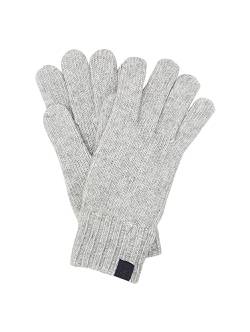 TOM TAILOR Herren Winterhandschuhe aus Strick, Grey Heather Melange, S/M von TOM TAILOR