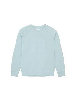 TOM TAILOR Jungen 1037608 Sweatshirt mit Schriftzug, 30463-dusty Mint Blue, 140 von TOM TAILOR