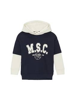 TOM TAILOR Jungen 1037617 Oversized Collage Hoodie mit Print, 10668-sky Captain Blue, 104/110 von TOM TAILOR