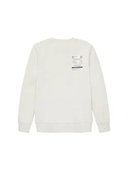 TOM TAILOR Jungen 1038269 Sweatshirt mit Print, 32257-greyish White, 152 von TOM TAILOR