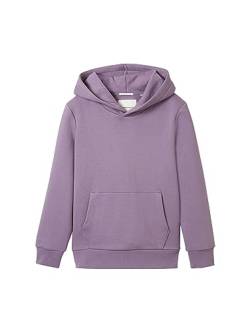 TOM TAILOR Jungen 1038290 Basic Hoodie mit Print, 32259-greyish Purple, 128 von TOM TAILOR