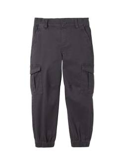 TOM TAILOR Jungen Kinder Basic Regular Fit Cargo Hose, 29476 - Coal Grey, 104 von TOM TAILOR