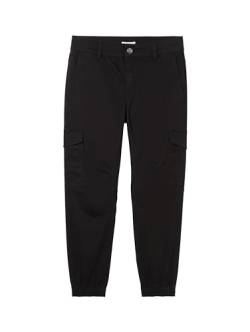 TOM TAILOR Jungen Kinder Basic Regular Fit Cargo Hose, 29999 - Black, 140 von TOM TAILOR