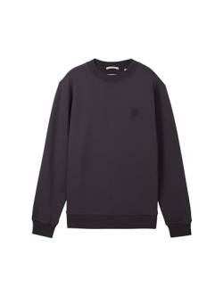 TOM TAILOR Jungen Kinder Basic Sweatshirt mit Rundhalsausschnitt, 29476 - Coal Grey, 140 von TOM TAILOR