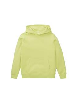 TOM TAILOR Jungen Kinder Hoodie mit Rückenprint, dim lime, 140 von TOM TAILOR