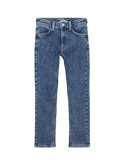 TOM TAILOR Jungen Kinder Matt Extra Skinny Jeans mit Thermo-Effekt, Used Mid Stone Blue Denim, 104 von TOM TAILOR