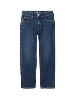 TOM TAILOR Jungen Kinder Straight Fit Jeans, 10120 - Used Dark Stone Blue Denim, 152 von TOM TAILOR