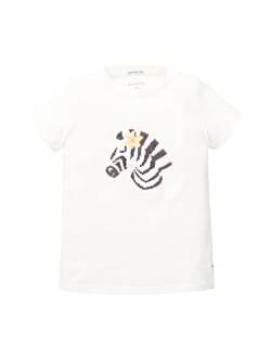 TOM TAILOR Mädchen 1036089 Kinder T-Shirt, 10315 - Whisper White, 92 von TOM TAILOR