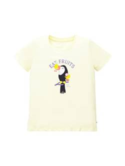TOM TAILOR Mädchen 1036106 Kinder T-Shirt mit Print, 31661-Smart Yellow, 92/98 von TOM TAILOR