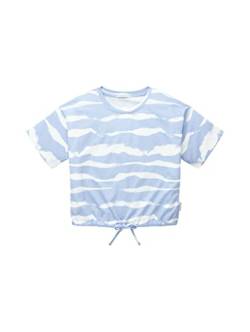 TOM TAILOR Mädchen 1036130 T-Shirt, 31720 - Blue Heron Tie Dye Stripe, 128 von TOM TAILOR